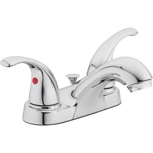 Aqua Vista 15-B42WP-CH-AV Two Handle Bathroom Sink Faucet, Polished Chrome