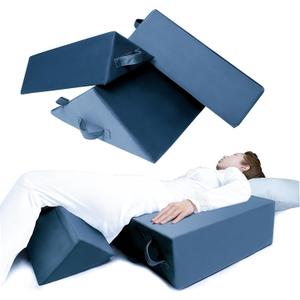 Wedges for Bed Positioning, Side Wedge Pillows for Seniors 3PCS, Multifunction Positioning Wedge Pillow for Sleeping and Back Pain Relief, Wedge Pillow for Bed Sores, Knee Elevated (Grey)