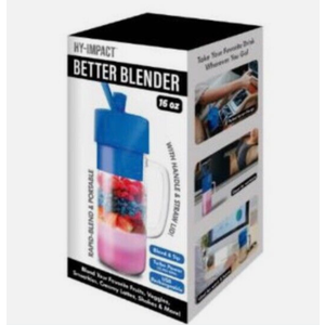 Better Blender Turbo Power USB Rechargeable 16 Oz