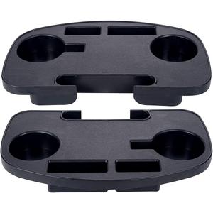 2Pack Zero Gravity Chair Cup Holder for Zero Gravity Chair, Upgraded Version Cup Holder, Universal Clip On Chair Table with Mobile Device Slot and Snack Tray/Black