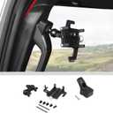 JWWY for Jeep Universal Phone Holder Mount A-Pillar Handle Adjustable Phone Holder for 2024-2026 Jeep Wrangler JL JLU & Gladiator JT Interior Accessories