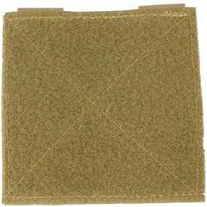 2 x ROCOTACTICAL Molle Tactical Bag Patch Panel Accessory, Patches Display Board Tactical Molle Hook and Loop Molle Panel for Badges and Insignia Patches- 4x4 inches, 2pack (TAN)