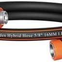 Giraffe Tools Leader Hose 5/8 inch x 5ft for Garden, Short Heavy Duty Water Hose, Lightweight & Flexible Hybrid Hose with Male to Female Fittings & Swivel Handle