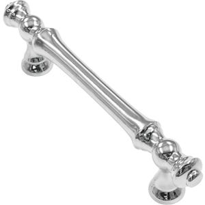 Alzassbg 10 Pack Polished Chrome Cabinet Pulls, 3-3/4 Inch(96mm) Hole Centers Morden Straight Kitchen Cabinet Handles AL3085CP