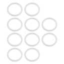 ECSiNG 10PCS O-Rings Bath Plug Seal Ring Transparent Silicone Sealing Gasket Pop Up Basin Waste Seal for Push-Up Pop Up Sink Drain Plug Basin Plug 34mm ID 43mm OD