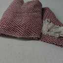 DII 100% Cotton Basket Weave Throw for Indoor/Outdoor Use Camping Bbq's Beaches Everyday Blanket, 50 x 60, Woven Stripe (Barn Red)