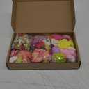 Cindeer 217 Pcs Mini Fake Heads Flowers Bulk Craft Fake Rose Daisy Heads Small Silk Artificial Flowers for Crafts Faux Decorations Flower for Art Crafts Wedding Party,2-4 cm(Charming Color)