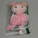 OUOZZZ 12.6" Soft Baby Doll Toys for 1 + Year Old Girl Gifts, Birthday Gifts for 1 Year Old Girl Valentine Plush Toys Gift for Toddler Kids Pink Dress