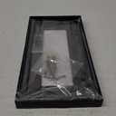 Carbon Fiber License Plate Frame, Carbon Patterns Printed Black Aluminum Plate, Upgraded 1.5mm Thickness, 2 Holes Slim Edge, Stainless Steel Anti-Theft Screws, Crash Pad, 1 Pack