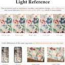 PureCozy Beige Area Rug 8x10 Floral Washable Living Room Kitchen Boho Carpet Non Slip Low Pile Indoor Accent Lightweight Soft Throw Rug for Bedroom Office Dining Room Nursery Farmhouse