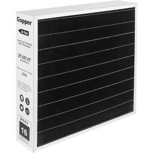 X7935 20x20x5 Air Filter MERV 16, Replacement Media for HCC14-23 HCF14-16 len-nox Air Filters, honey-well Models FC100A1011 and FC200E1011 X7935 20x20x5 Air Filter MERV 16, Replacement Media for HCC14-23 HCF14-16 len-nox Air Filters, honey-well Models FC100A1011 and FC200E1011