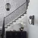 3 x Dimoon 17.3''x78.7'' Peel and Stick Wallpaper Modern Polka Dot Black and White Grey Contact Paper Boho Wallpaper Removable Self Adhesive Wall Paper Renter Friendly Bathroom Bedroom Vinyl Roll