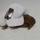 Hairro Wig Hat For Women Baseball Cap With Hair Extensions Synthetic Fake Hair 6" 150g #10P22T