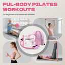 16Pcs Home Pilates Equipment for Women, Pilates Kit with 14'' Pilates Rings, Yoga Ball, Sliding Disks, Pilates Bands & Accessories - Workout Equipment Home Gym Includes Complete Fitness Poster