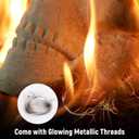 Ceramic Fire Pit Skull Logs for Indoor or Outdoor Fireplaces, Fire Pit, Bonfire, Campfire, Halloween Decor (White-1 pack)
