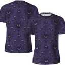 Blue Men's Short Sleeve Mesh Crew Neck T Shirt Athletic Running Gym Tee (Large)