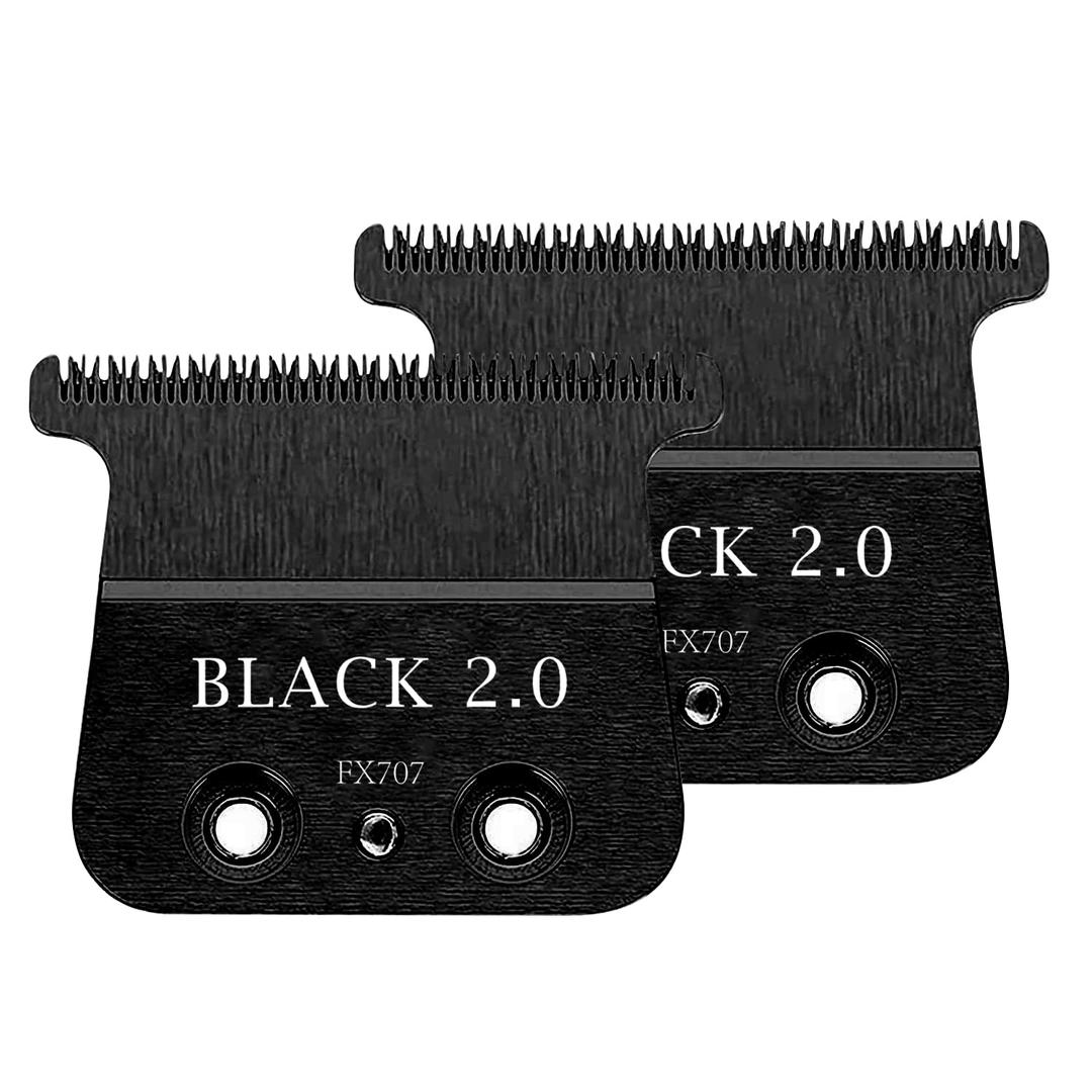 black FX Replacement Blades Compatible with BaByliss Trimmer Blades,DLC Replacement Blades Compatible with BaBylissPRO FX787 & FX726 Trimmers
