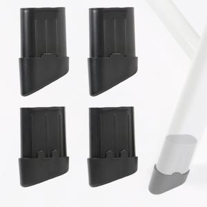 4-Pack Replacement Leg Caps for Lifetime Folding Chair (Fit for Model 80747/22804/2802) - Injection Molded, ABS Foot Caps - Fits 2 Front and 2 Back Legs, Prevents Scratches on Hardwood Floors