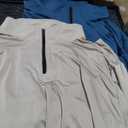 Real Essentials 3 Pack: Men's Dry-Fit Active Quarter Zip Long Sleeve Athletic Performance Pullover  (in Big & Tall) 3XL 