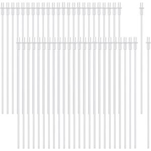 Weewooday 50 Pcs Disposable Artificial Insemination Rods Disposable Breeding Rod Tube Flexible Breeding Catheter Tube for Dog Goat Sheep(10.8 Inches,White)