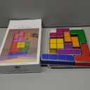 LOSCHEN Night Light,DIY Stackable LED 7 Colors Interlocking Induction Novelty Desk Lamp,3D Puzzle Magic Light Bright Toy for Kids Teens,Gamer Decor Ideal Gift (Plug)