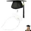 2 x ATMEET Graduation Cap Headband for Glasses Wearers Firm Anti-fall HairBand Grad Cap Headband Decorations Graduation Hat Accessories