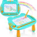 Magnetic Drawing Board for Toddlers Boys & Girls, Toddler Toys 3-5, Magna Mess Free Doodle Board Pad Learning Toy, Etch A Colorful Sketch Educational Toys for Boys Girls Christmas Easter Birthday Gift (Yellow Green)