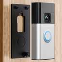 LOCKA Adhesive Mount for Ring/Other Battery Doorbell (2024 Release), No Drilling Camera Door Mounting Holder Bracket Accessories for Apartments Office Houses