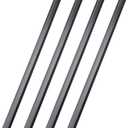 Tenare 4 Pieces Hanging File Rails PVC Black File Rails Hanging System Keeping Your Folders Neat and Organized(3/4 Inch Drawer Sides 24 Inch Long)