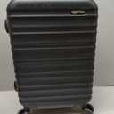 Amazon Basics 21" Hardside Carry-On Luggage, Hardshell Suitcase With Wheels, Expandable For Up to 25% More Space, With Scratch-Resistant Surface, Four Multi-directional Wheels, Black