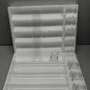 Hurricane Glass Candle Holders Set of 16, 11.8" H Clear Cylinder Windproof Candle Holder Chimney Tubes, Taper Glass Candlestick Holders for Home Decor Wedding Party Table Centerpieces