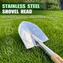 Garden Shovel for Digging, 29 Inch Small Shovel with Ergonomic D-Handle, Heavy Duty Stainless Steel Gardening Shovel for Planting and Yard Work, Compact Beach Shovels for Sand, Soil and Landscaping