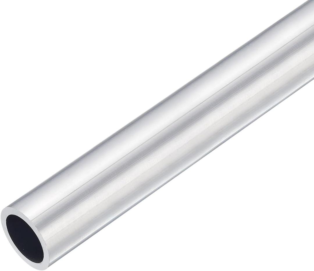 TOP-VIGOR 1Pc 6063 Aluminum Round Tube, 30mm OD 24mm ID 150mm Length Seamless Aluminum Straight Tubing Pipe for Industry DIY Projects