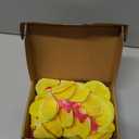 PATIKIL 2.8" Artificial Orchid Flower Heads, 20 Pack Silk Phalaenopsis Fake Butterfly Orchid Heads for Wedding Floral Bouquet Decor DIY Craft Making, Yellow