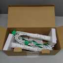 Prelit & Timer - St. Patrick's Day Tree Decorations, 2 Pack 18 Inch Tabletop Lighted Birch Tree with Lucky Shamrocks Lights 24 Green Lights Battery Operated St. Patrick's Day Decoration Indoor Home