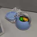 130Pcs Kitchen Playset, Toddler Pretend Cooking Play Pots, Pans, Utensils Cookware, Daily Food Fruit Veges, Shopping Storage Basket, Dessert, Prop Money, Learning Gift for Child (Blue)