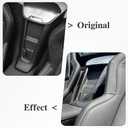 Jogon Carbon Fiber Wireless Charging Dock Shell Center Console Cover Armrest for Chevrolet Corvette C8 Stingray Coupe Z51 Z06 2020 2021 2022 2023 2024 High Glossy Black