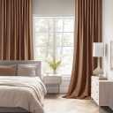 MIULEE Back Tab Blackout Curtains 96 Inch Long 2 Panels Set for Living Room Bedroom, Rod Pocket/Pinch Pleated Long Thermal Insulated Room Darkening Floor to Ceiling Drapes, W52xL96, Cappuccino Brown