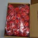 M METERXITY 60-Pack Glitter Pom Pom Balls, 1 in/2.5 cm Mini Tinsel Sparkle Balls for Arts/DIY Crafts/Party Decoration/Christmas/Cat, Soft Assorted Puff Ball [Bright Red]