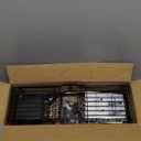 Shower Caddy Hanging Organizer, Rustproof Over Shower Head Caddy Holder with Hooks for Razor/Sponge, No Drilling Bathroom Racks Bath Storage Shelves for Shampoo Soap Towels, Black