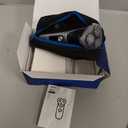 Philips Norelco Shaver 3900 Series, Wet and Dry Electric Shaver, P-Cap, Travel Pouch, Charging Stand, Storm Blue, Model S3341/92 (Silver New)