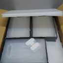 12 Pack XXX-Large Modular Clear Plastic Stackable Shoe Storage Organizer for Closet, Space Saving Versatile Sneaker Shoe Rack Containers Bins Holders, Portable Closet Organizers and Storage, Black