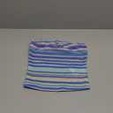 GORGLITTER Women's Strapless Stripe Knit Tube Tops Bandeau Boho Summer Backless Sleeveless Colorful Going Out Crop Top (Blue), Size XS