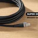 USB C to USB C Cable 6FT 2Pack, 100W Type C Charger Fast Charging Cord Braided, USBC Cable for iPhone 17 Pro Max 16/15, iPad Pro/Air/Mini, MacBook Pro/Air, Samsung, Pixel Phones, Tablets and Laptops
