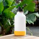 Protective Water Bottle Boot Compatible with Hydro Flask, Protective Silicone Boot for Hydro Flask 64 oz Sports Water Bottles, Anti-Slip Bottom Sleeve Cover for Bottles of 4.72in