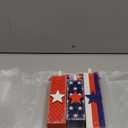 3 Pcs Patriotic Decorations 4th of July Table Decor Red White Blue Decorations Memorial Day Wood Block Sign and Centerpiece for Home Office Independence Day Tiered Tray Decor(Vintage Style)