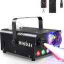 MOSFiATA Fog Machine with Disco Light 600W Smoke Machine RGB LED lights, 2300 CFM Spray, Remote Control, Perfect for Halloween, Christmas, Wedding, Party, Club, DJ Stage Effect