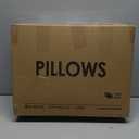 puredown Goose Feathers and Down Pillow for Sleeping Hotel Collection Bed Pillows, Gusseted, Standard/Queen, Set of 2 (Gusseted Style 1)