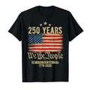 250 Years American Flag 250th Anniversary USA T-Shirt S