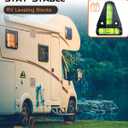 RV Leveling Blocks Ramp Kit, 2 Packs Camper Leveler System for Travel with Two Chocks, 2 Anti-Slip Mats, 1T Bubble Level and Carry Bag, Up to 35000 LBS, Easier & Faster to Level Camper-Orange